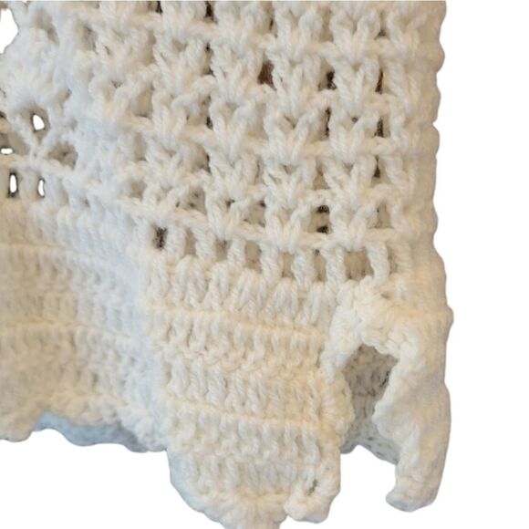 Vintage Handmade Knitted/Crochet Cardigan/Vest  - Picture 5 of 13